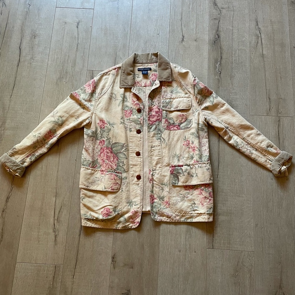 Vintage 90s Ralph Lauren floral jacket